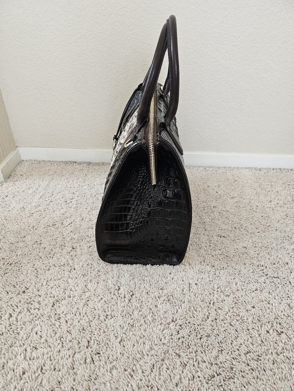 Brahmin Caroline Cocoa Goldspur Satchel - Picture 15 of 15